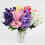 bouquet hyacinthe artificielle violet rose jaune blanc moderne décoration intérieur mariage anniversaire baby shower