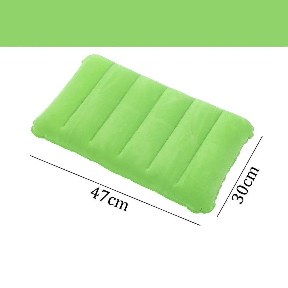 coussin gonflable imperméable mousse pe polyester coton bleu violet vert rouge moderne camping voyage