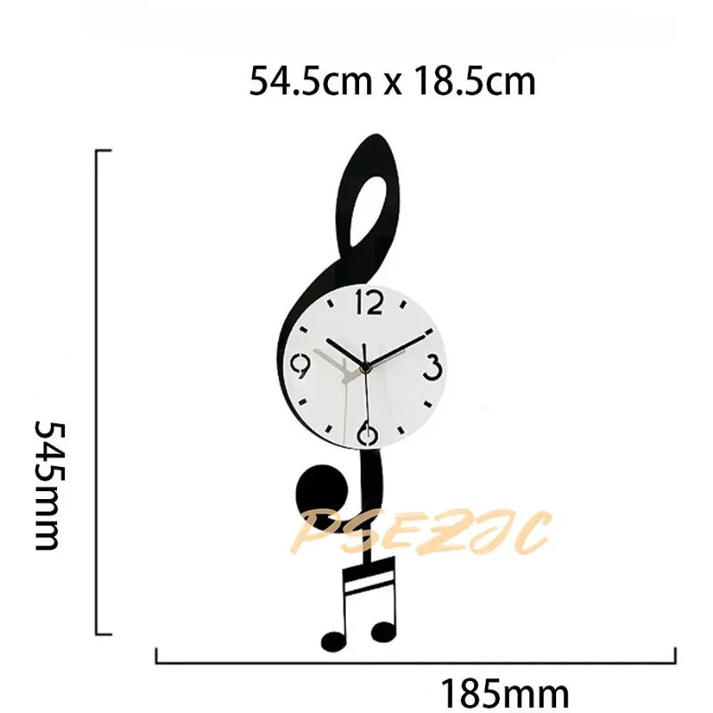Horloge à pendule silencieuse en blanc pour décoration intérieure