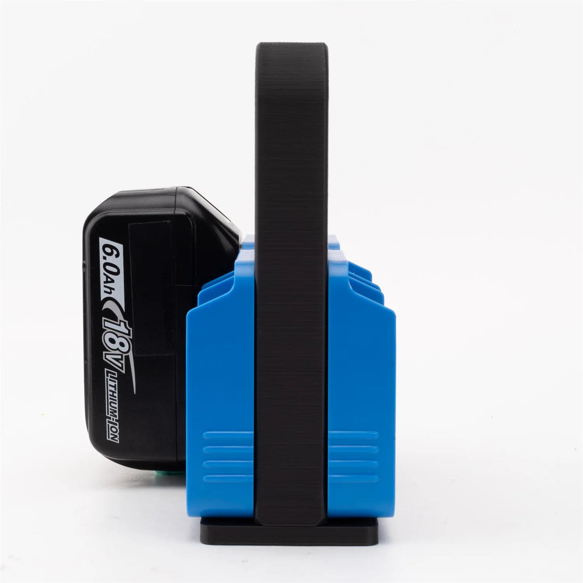 support rangement batterie xt60 chargeur outils électriques compartiments vis plastique lisse noir bleu rouge
