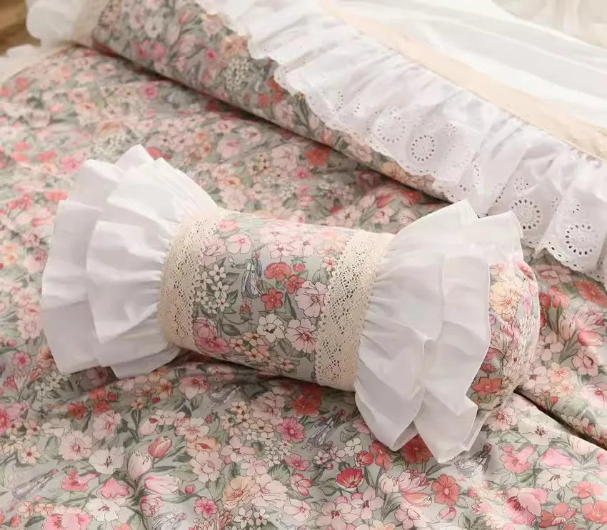 coussin vintage dentelle blanche rose beige gris opacité anti décubitus amovible lavable invisible zipper
