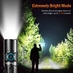 lampe torche led rechargeable usb 3000 lumens tactique camping chasse éclairage urgence