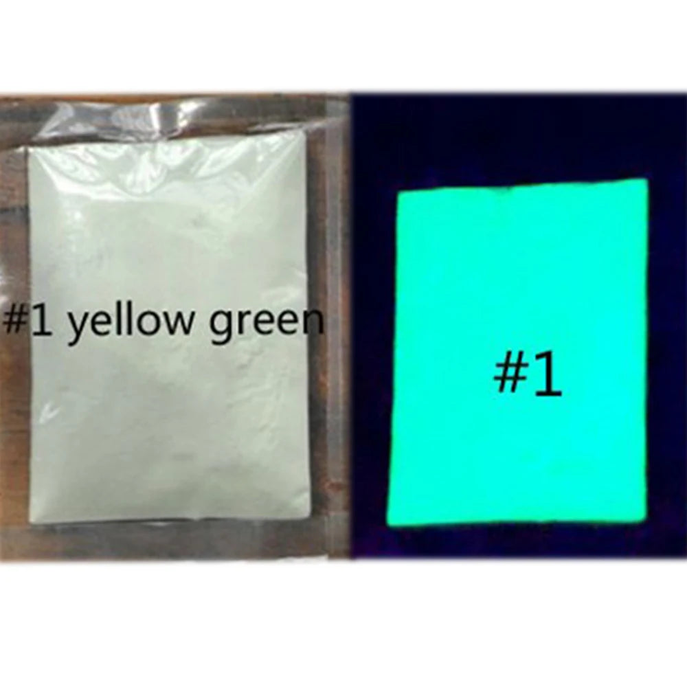 poudre lumineuse nocturne 12 couleurs paillettes ongles colorantes uniformes industrielle glow noir 10g