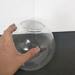 abat jour verre transparent moderne diamètre 13cm 15cm 18cm 20cm 25cm