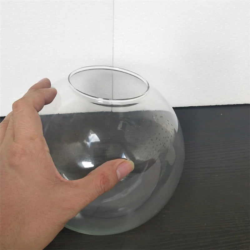 abat jour verre transparent moderne diamètre 13cm 15cm 18cm 20cm 25cm