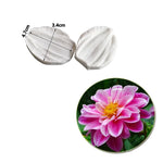 moules silicone gâteau blanc floral décoratif opaques feuilles pétales fleurs artisanales