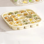 bac glaçons silicone transparent moderne multifonctionnel plaque glaçons compartiments poignée amovible été maison cuisine