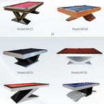 table billard transformable table manger ping pong 7ft 8ft 9ft ardoise bois cuir modernes