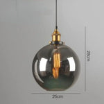 suspension lumineuse industrielle vintage ampoule filament verre transparent noir salon restaurant bar