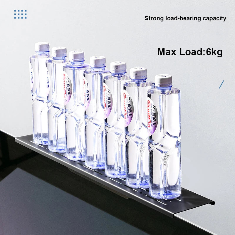 support mural multifonctionnel réglable acier noir moderne clips inclusion plaque protection