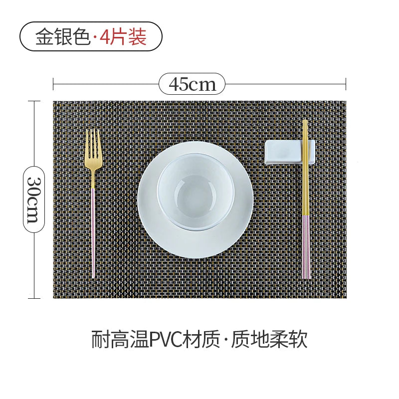 tapis protection moderne plastique noir doré rectangle vaisselle cuisine respectueux environnement