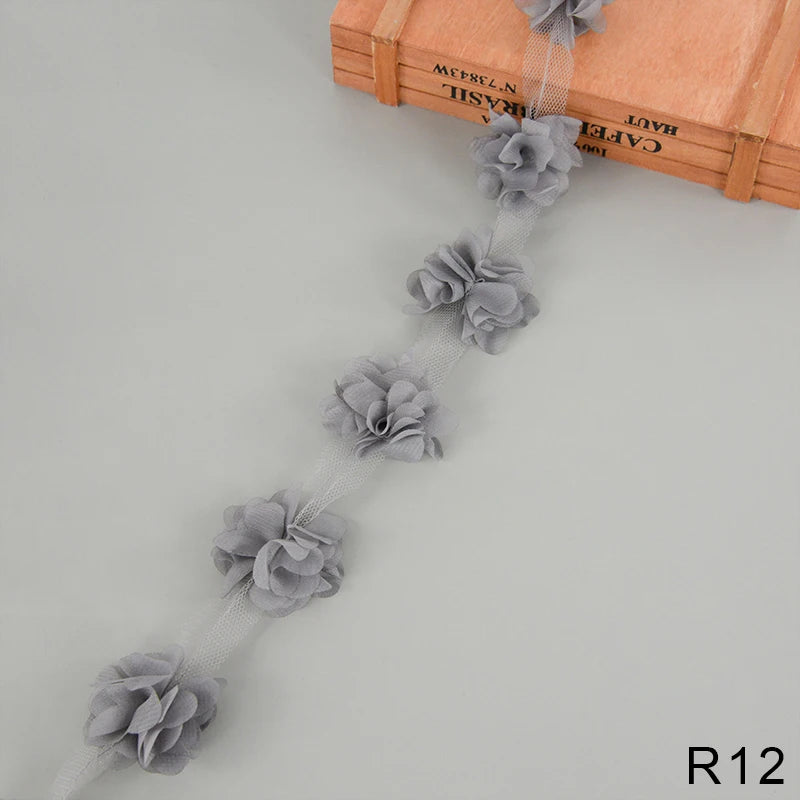 guirlande fleurs artificielles tissu polyester blanc rose bleu vert rouge noir modernes