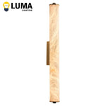 lampe murale moderne marbrée cuivre blanc beige marron fixée mur contemporain éclairage chambre salon