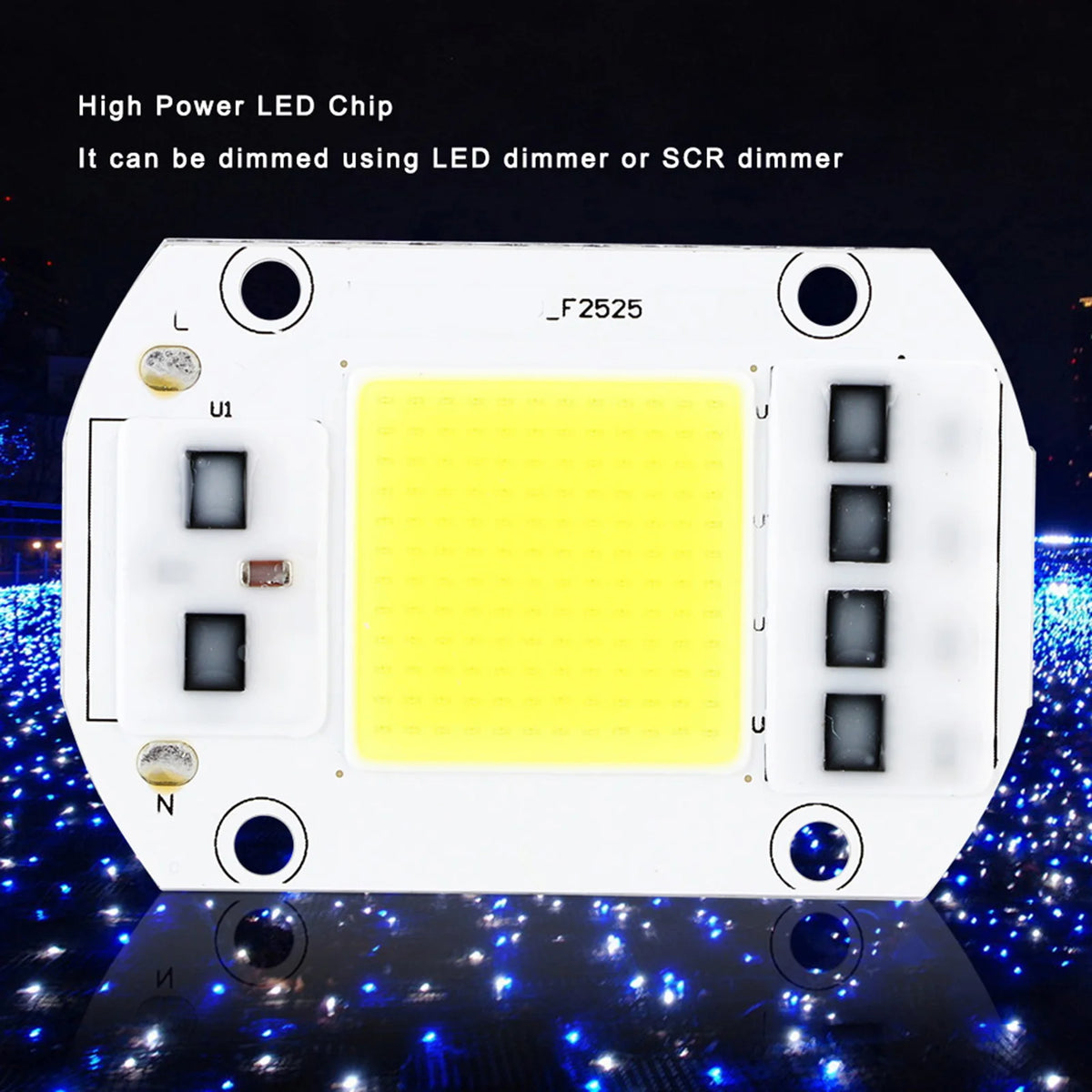 ampoule led haute puissance blanc froide moderne connecteurs electrique utilisation interieur exterieur 100w 220v