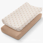 coussin changement bébé couverture tissu floral moderne doux rose beige