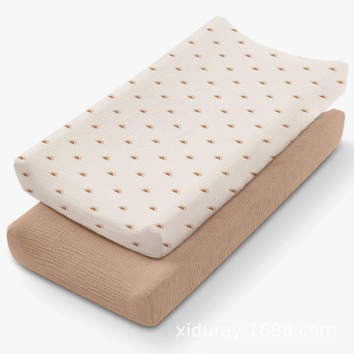 coussin changement bébé couverture tissu floral moderne doux rose beige