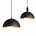 suspension lumineuse moderne câble suspendu aluminium noir doré 30cm 35cm 40cm 50cm 60cm