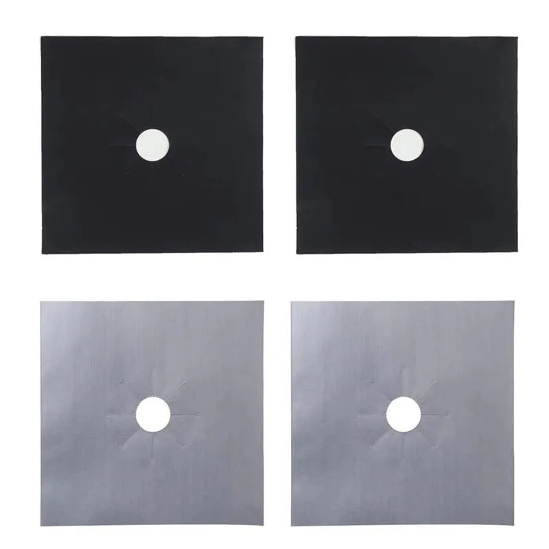 protège plaque cuisinière adhésif gris noir lisse moderne non stick réutilisable eco friendly
