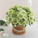 bouquet fleurs artificielles pivoines soie moderne élégant intérieur mariage anniversaire baby shower decoration chambre
