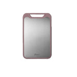 plaque découpe plastique rectangulaire acier inoxydable vert clair motif points poignée amovible