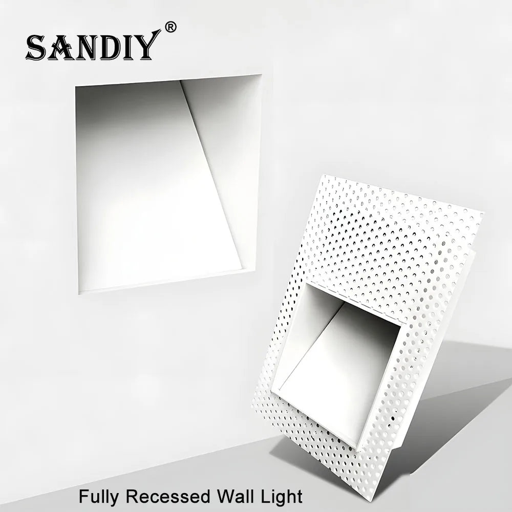 applique murale led encastrée détecteur mouvement blanc moderne éclairage escalier couloir cuisine intérieur