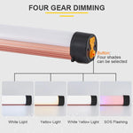 lampe led rechargeable camping tube alu blanc orange moderne minimaliste