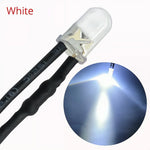 diode led ronde mm câble noir 12v bricolage décoration lumière transparente