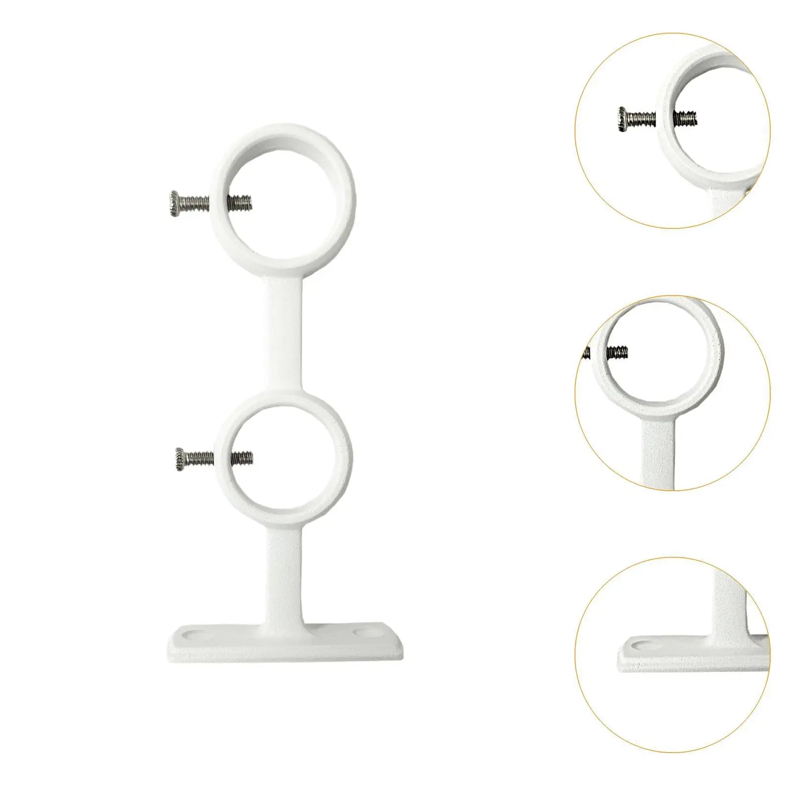 Installation du support mural double rideau dans une chambre
