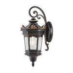 lampe murale extérieure vintage noir verre opalescent texture métallique classique fixations murales éclairage maison
