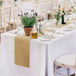 chemin table burlap jute rustique 10m 30cm decoration noel table voile naturelle