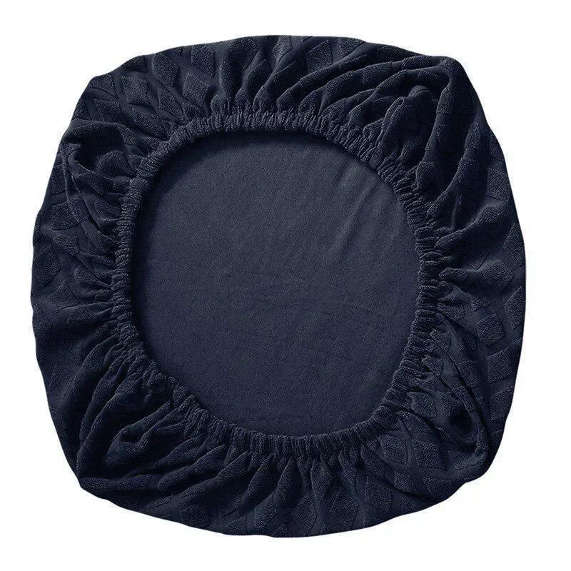 housse chaise moderne élégante rose pâle bordeaux bleu marine gris clair texture géométrique élastique