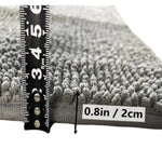 tapis moderne gris beige épais boules coton doux absorbant antidérapant intérieur porte salon