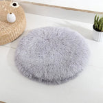 coussin rond velours multicolore moderne confortable 40cm 50cm 60cm chat lit animal compagnie