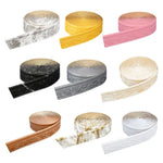 ruban decoratif adhesif blanc doré noir rose ornements floraux classique 10m 8cm 5mm
