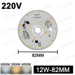 source lumineuse led 12w 24w 36w couleurs blanc moderne rond autoinstallation