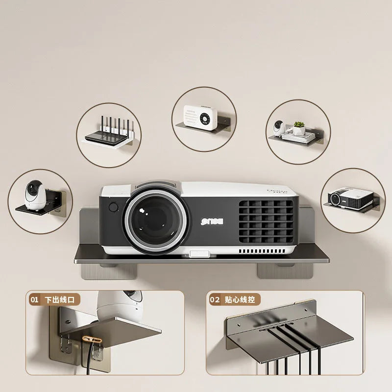 projecteur mural blanc noir acier inoxydable grille ventilation moderne plaque fixation