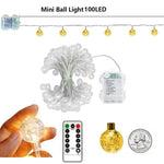 guirlande lumineuse boules translucides blanc chaud multicolore modes télécommande extérieur moderne