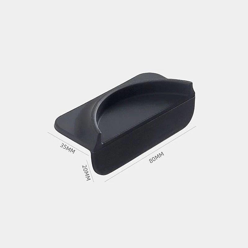 support tamis adhésif silicone noir moderne plat lisse antidérapant expresso poudre presser