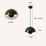 suspension lumineuse moderne sphérique métal jaune rose rouge vert beige doré