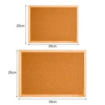 panneau affichage liège cadre bois couleur beige claire minimaliste décoratif trou accroche photo note