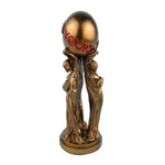 statue décorative résine bronze rouge figurines féminines globe art déco classement