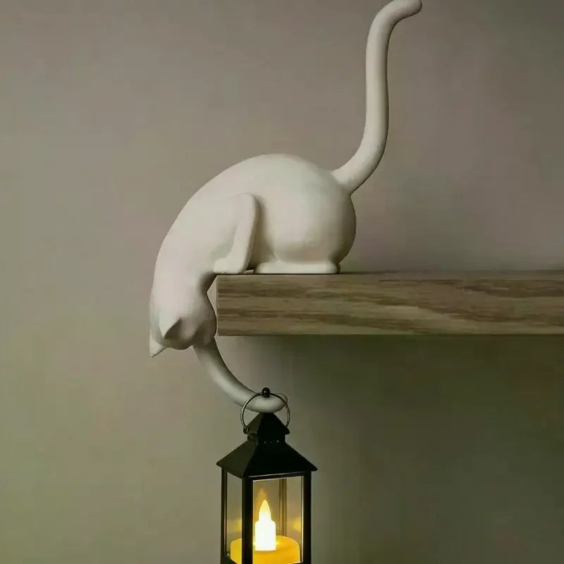 décoration murale chat blanc noir lampe poser clés support mural moderne minimaliste erotique erotique