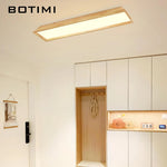 lampe led moderne bois naturel éclairage quotidien 15 30 mètres carrés télécommande intensity variable