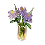 bouquet fleurs artificiel rose vert violet blanc rouge minimaliste maison
