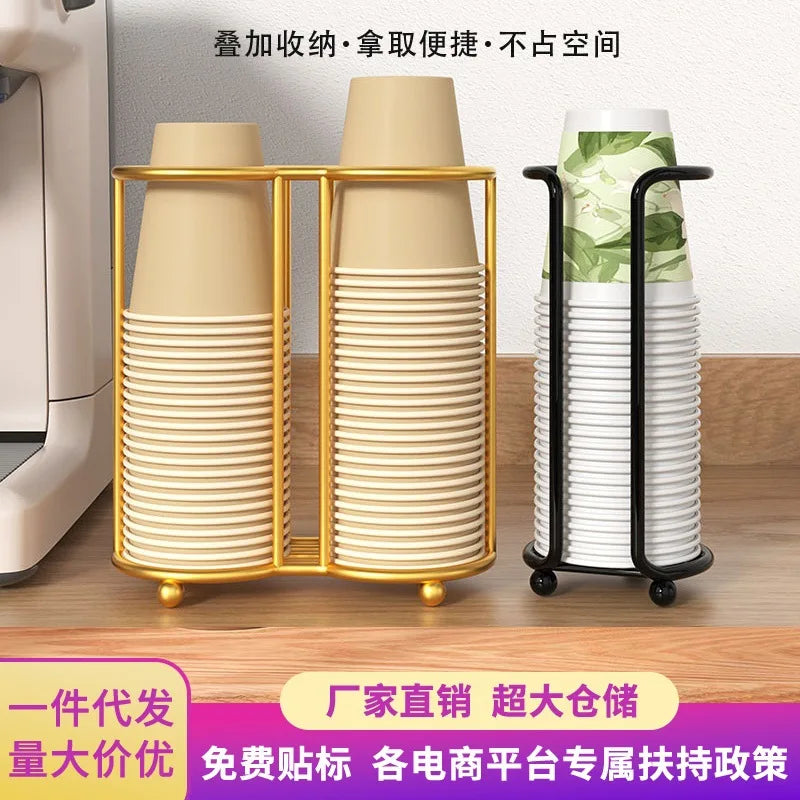 porte verres multifonctionnels moderne or noir réutilisables cuisine domestique