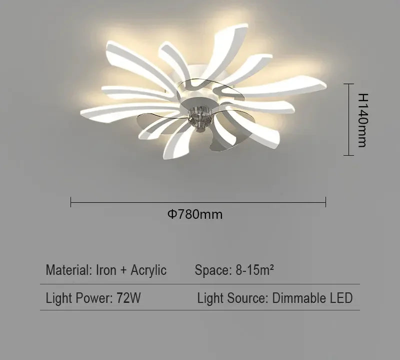 plafonnier moderne or noir feuilles stylisées led télécommande flux lumineux 2000 82000 tension 110
