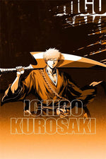 affiche anime bleach ichigo kurosaki byakuya kuchiki toile graphique moderne décoration maison chambre