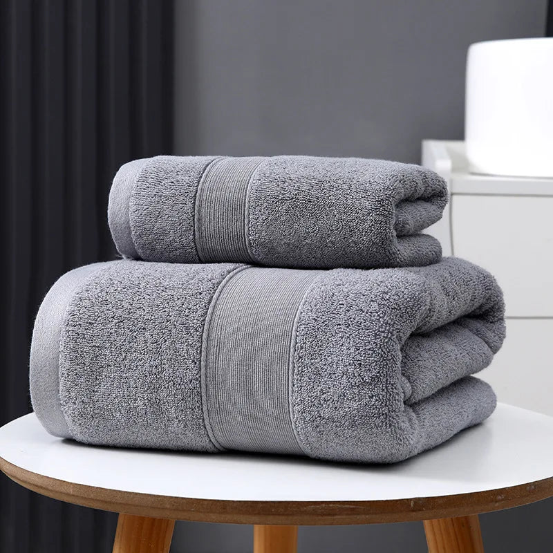 serviette bain coton rayures horizontales absorbante séchage rapide grande maison sport