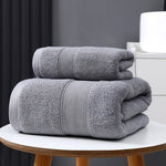 serviette bain coton rayures horizontales absorbante séchage rapide grande maison sport