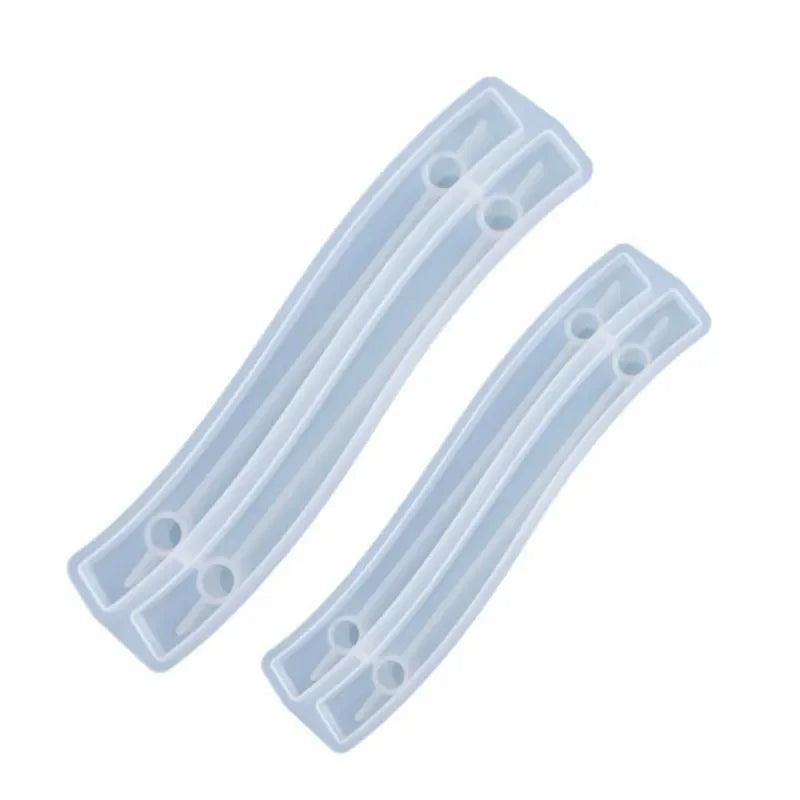 clips cheveux silicone transparent modernes boîte rangement forme résine époxy